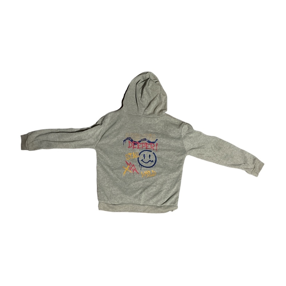 Preppy Cute Soft Grey Hoodie XS